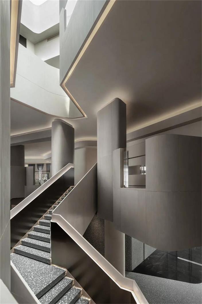峡谷云梯搭建的售楼部设计|近境制作