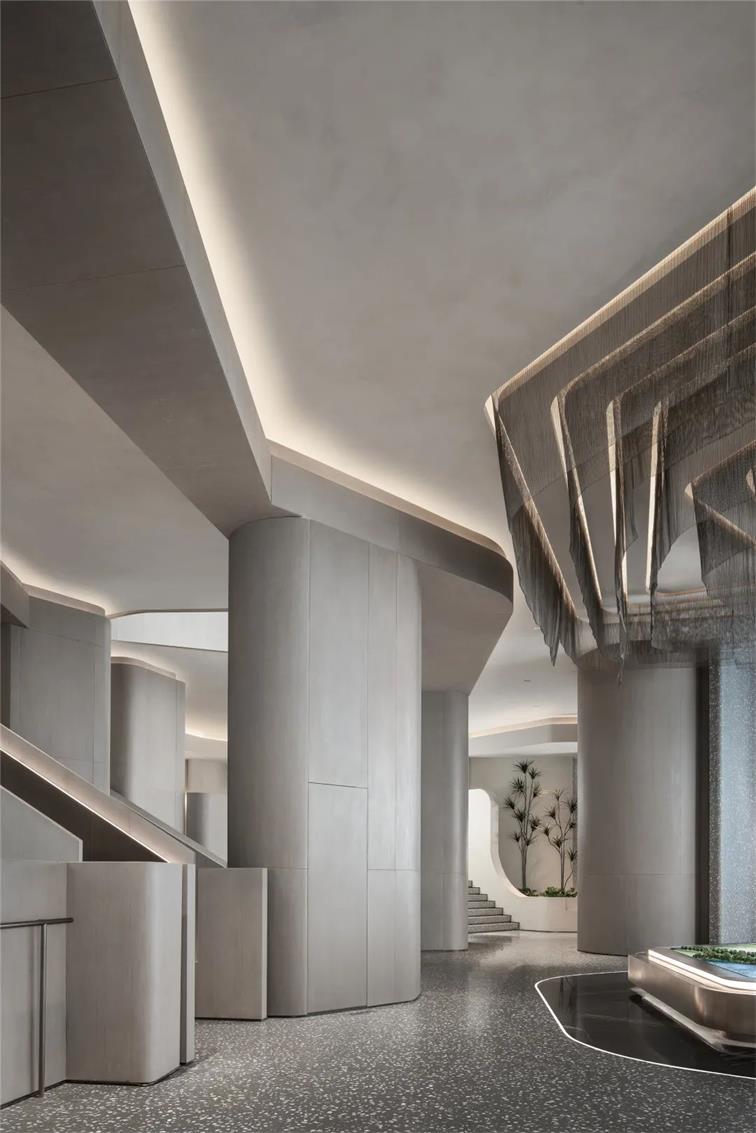 峡谷云梯搭建的售楼部设计|近境制作