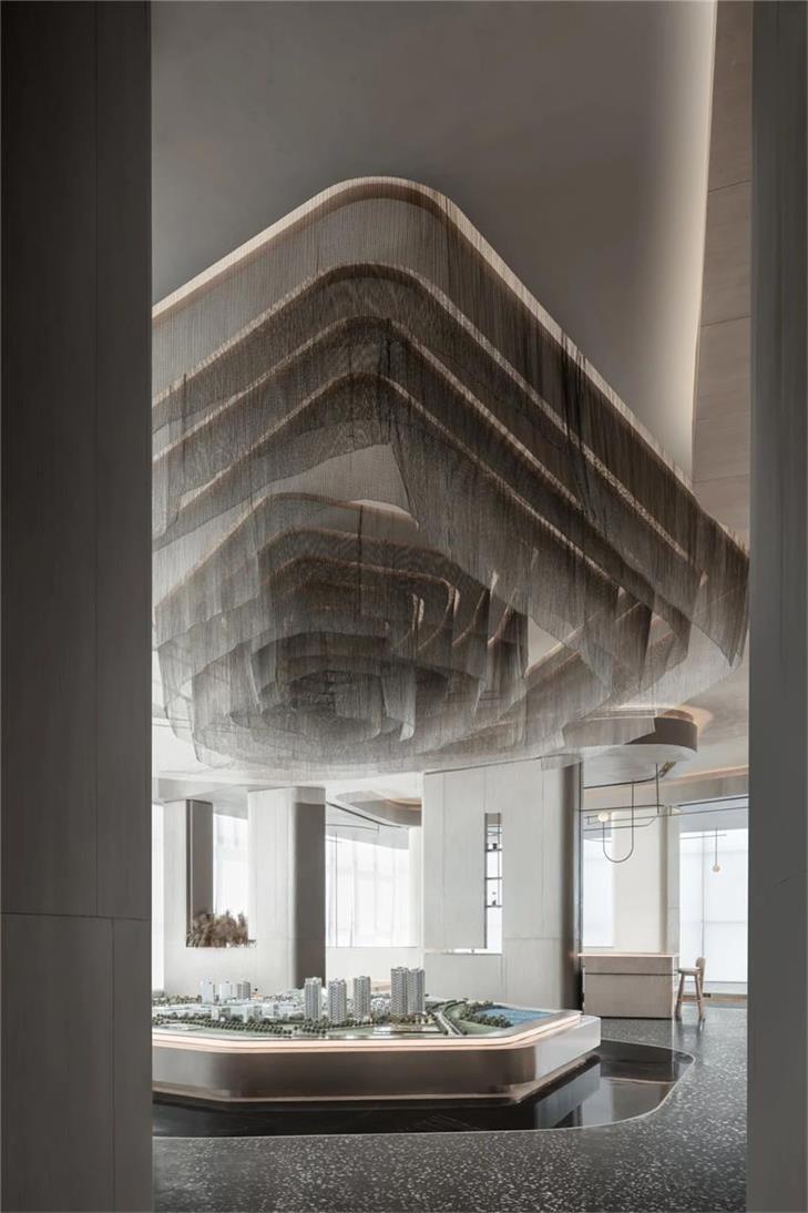 峡谷云梯搭建的售楼部设计|近境制作