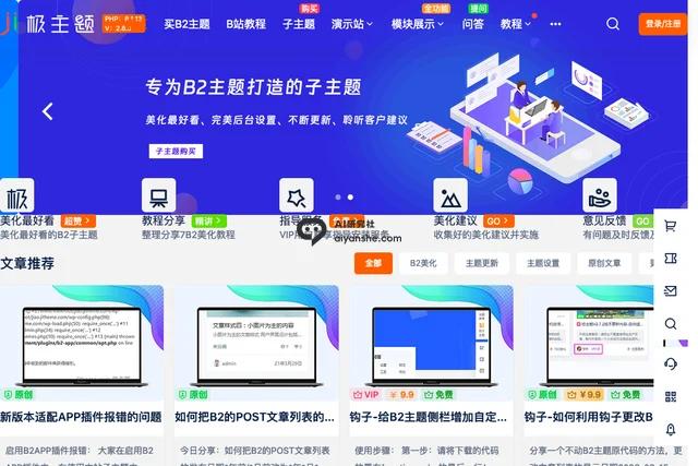 B2主题用户中心页面定制（个人中心二开）