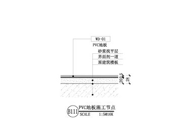 【地坪】PVC地板施工节点