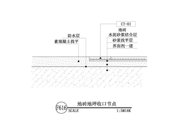 【地坪】地砖地坪收口节点