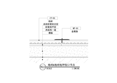 【地坪】地砖&地砖地坪收口节点三